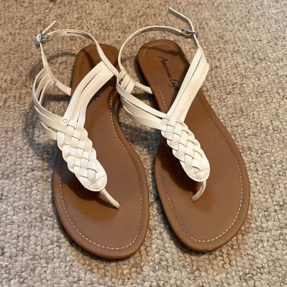White sandals